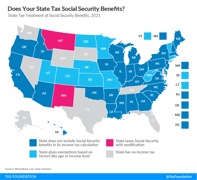 How Does Your State Treat Social Security Headline Wealth